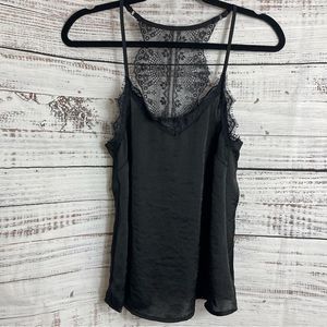 Band of Gypsies Black Lace Trim Blouse